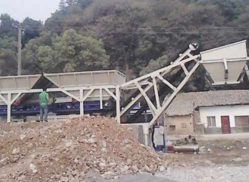 WDJ-400型江西南昌穩定土拌合站使用